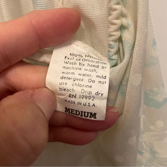 Vintage Ballet New York Lingerie Piegnoir Set Maxi Gown & Robe Satin Nylon Sz M - Picture 11 of 11